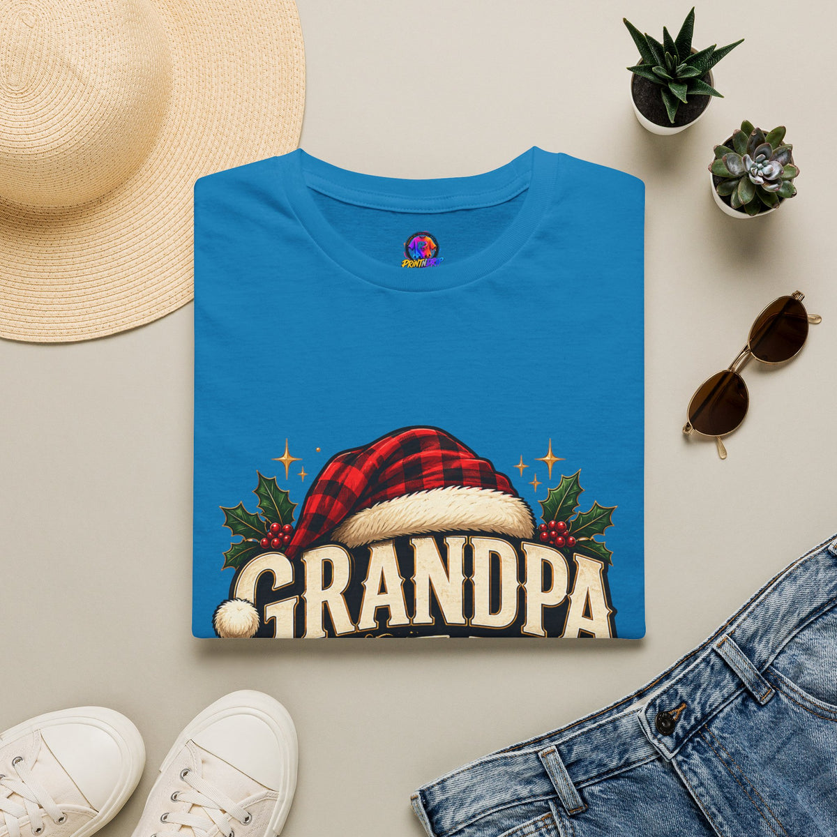 Christmas Grandpa Clause Unisex Softstyle T-Shirt