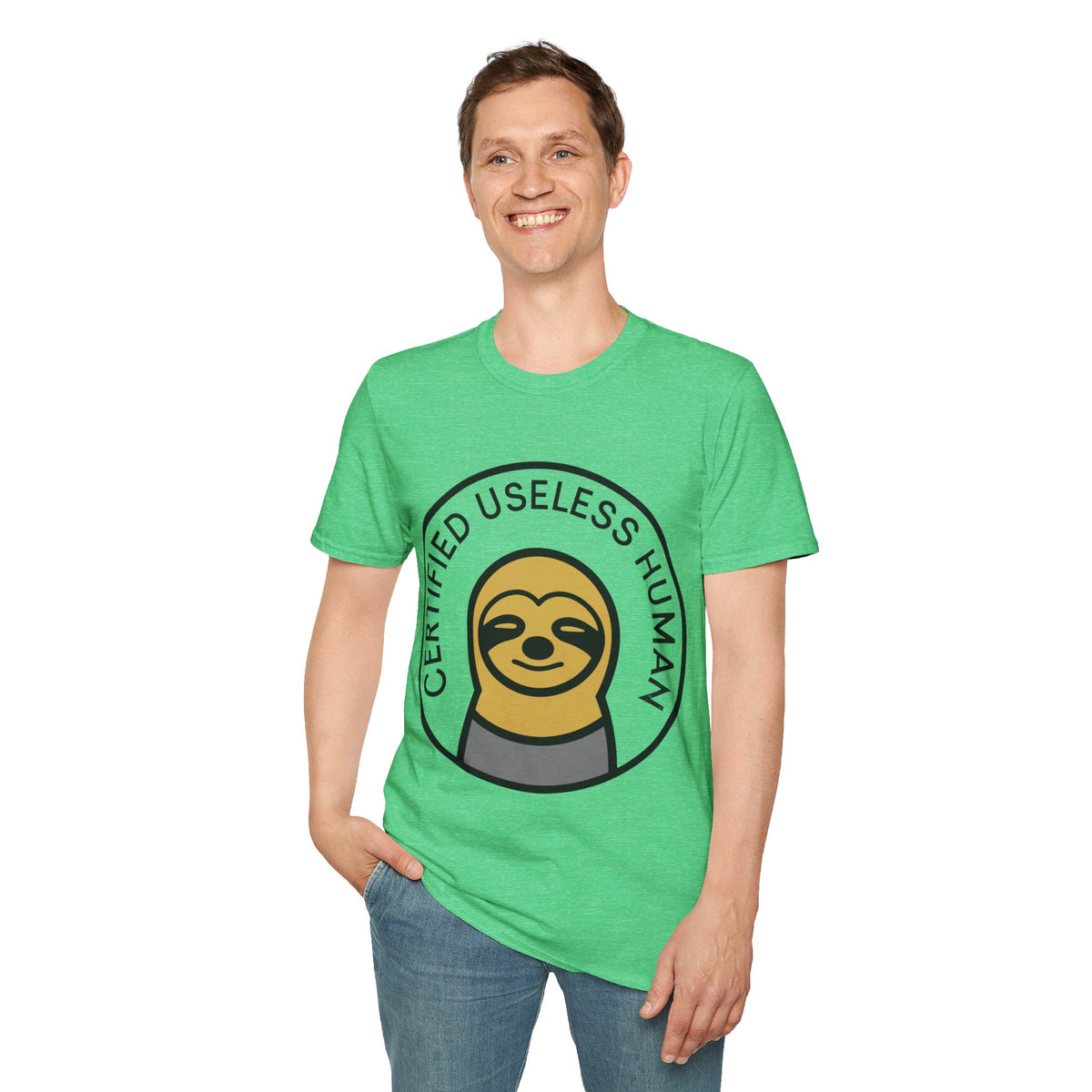 Certified Useless Human Sloth T-Shirt — Funny Lazy Sloth Graphic Tee - Trending Now - August 2026