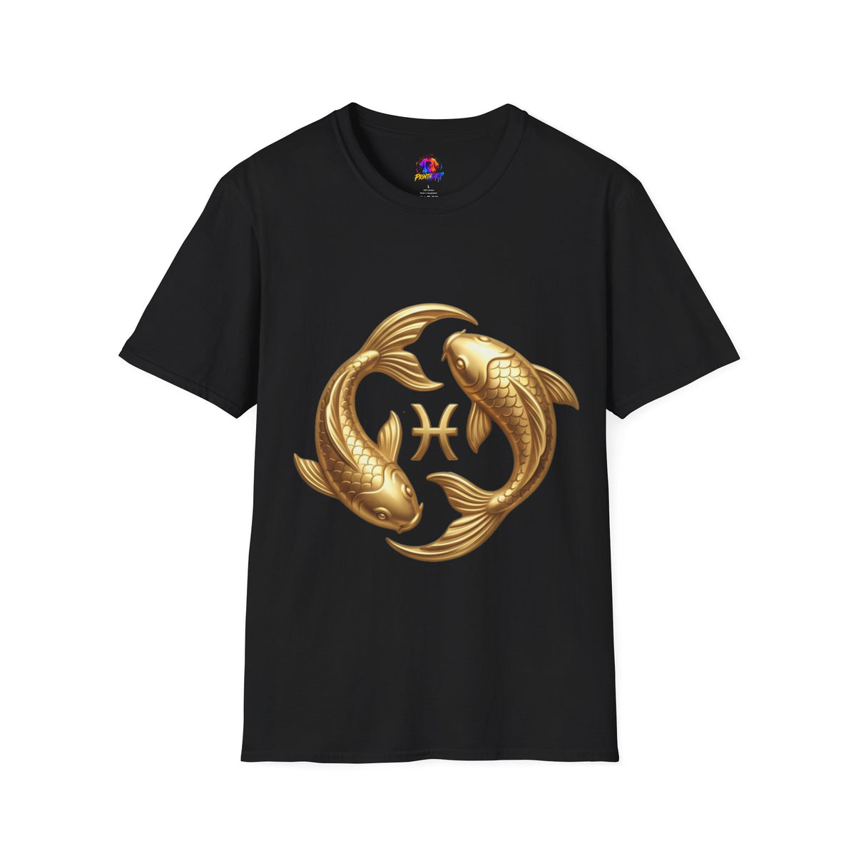 Pisces Gold Fish T-Shirt — Zodiac Symbol Astrology Tee