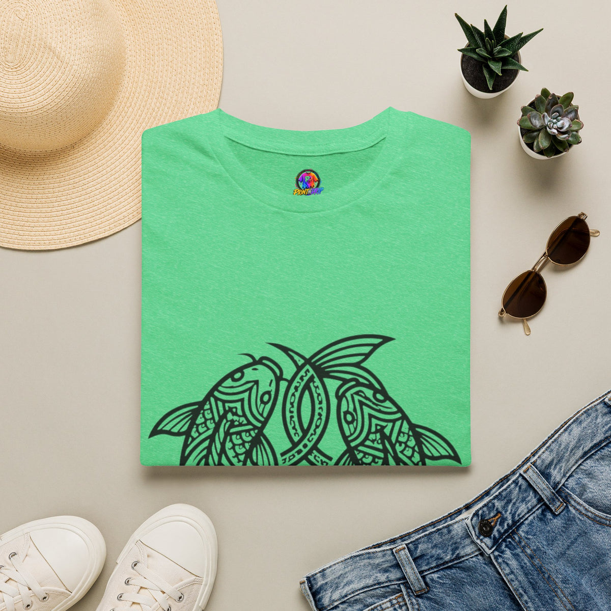 T-Shirt — Intricate Tribal Turtle Line Art Graphic Tee