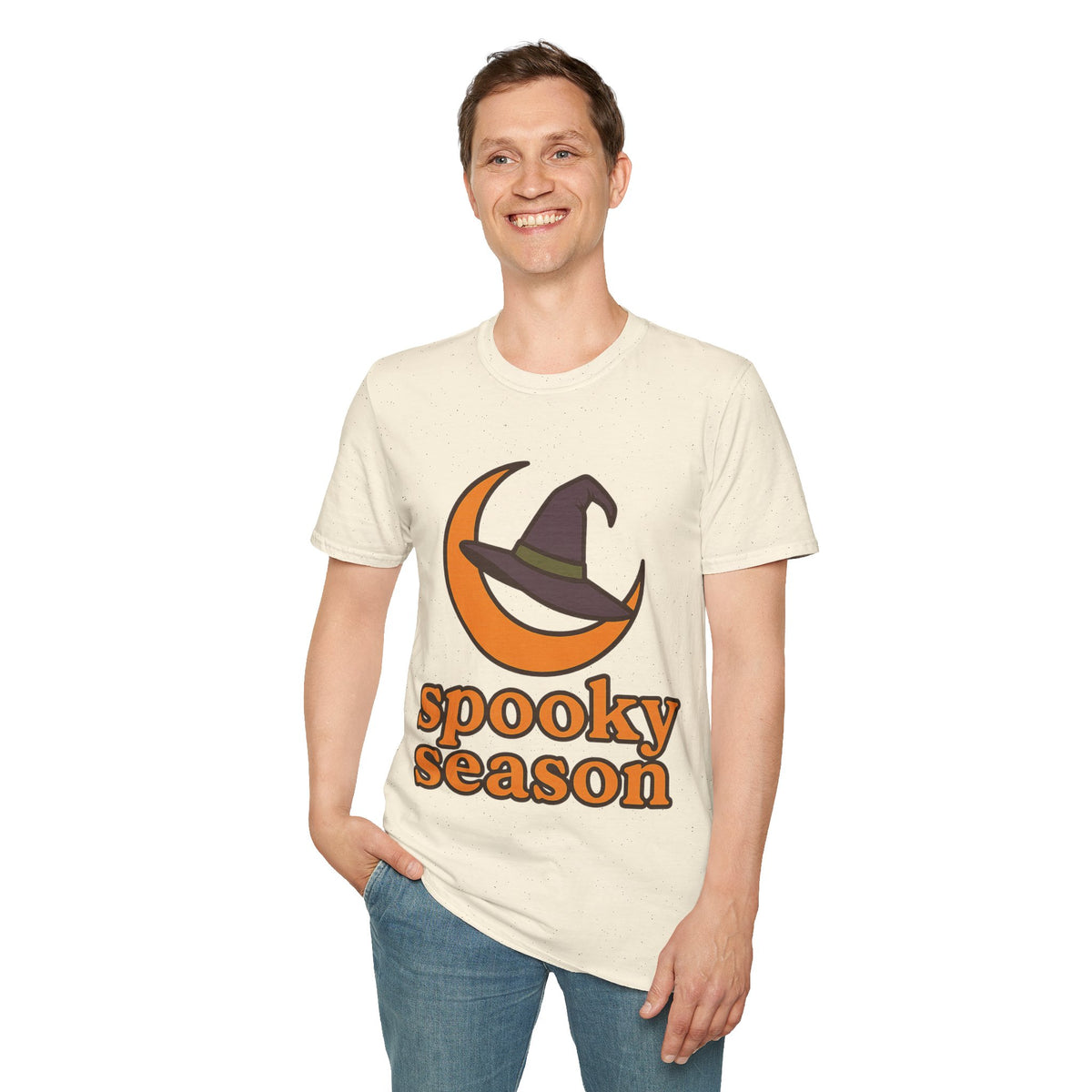 Spooky Season T-Shirt — Witch Hat & Moon Halloween Tee - Trending Now - August 2026