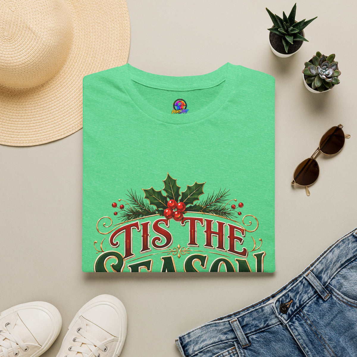 T-Shirt — 'Tis The Season' Christmas Holiday Graphic Tee