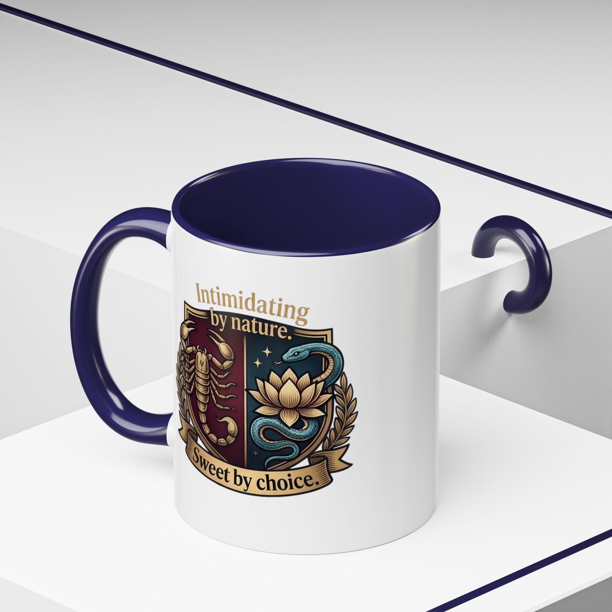 Intimidating by Nature, Sweet by Choice Accent Coffee Mug (11/15oz)