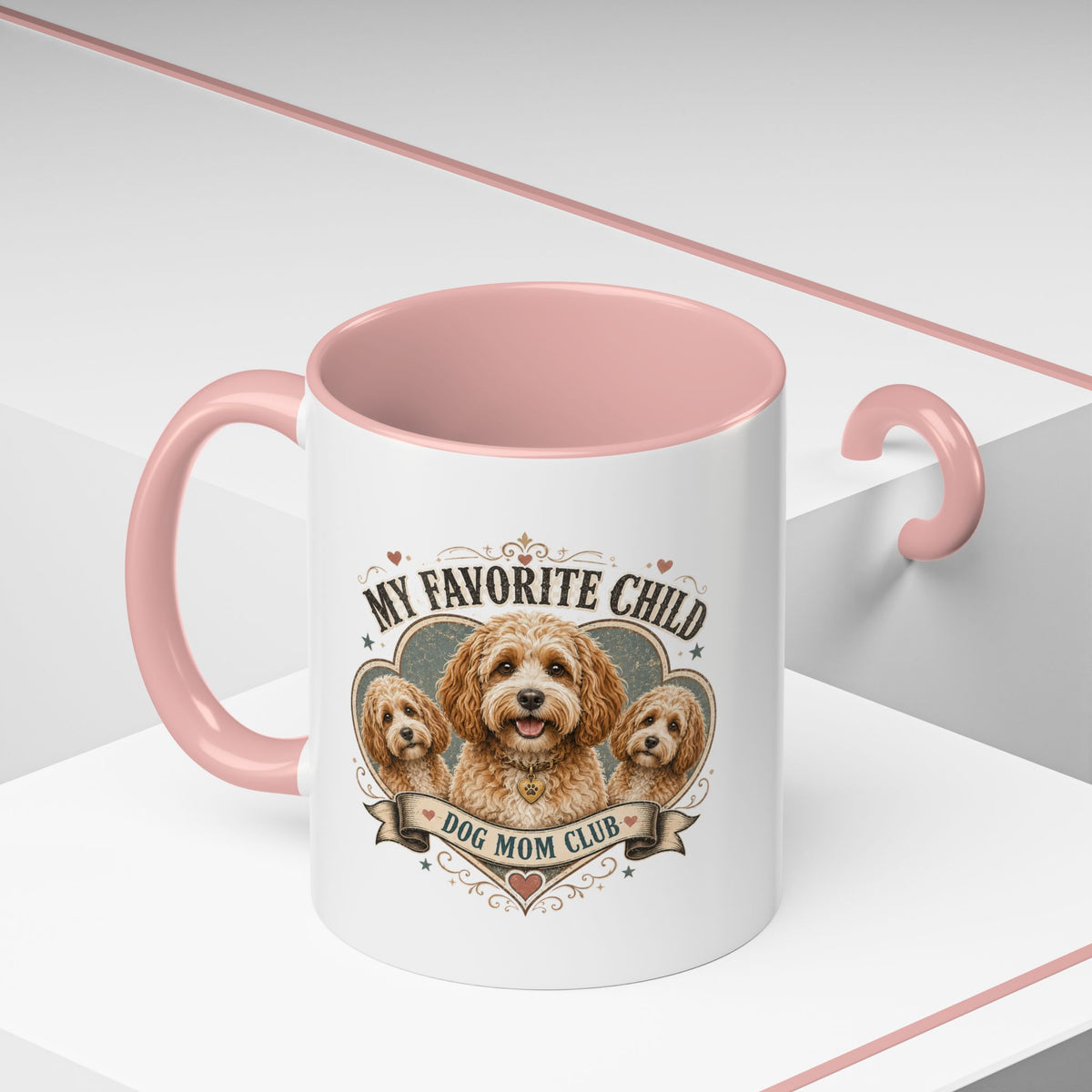 Milo Bailey Dog Dad Mom Dog Mom Club Coffee Mug — “My Favorite Child” Cute Labradoodle Gift