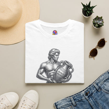 Aquarius Zodiac T-Shirt — Mythic Water Bearer Astrology Tee