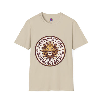 Leo Zodiac Lion T-Shirt — Ambition, Warmth & Regal Pride Graphic Tee