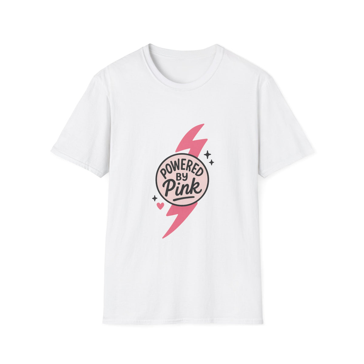 Pink Power Bolt T-Shirt — Flowers in Pink Graphic Tee - Trending Now - October 2026