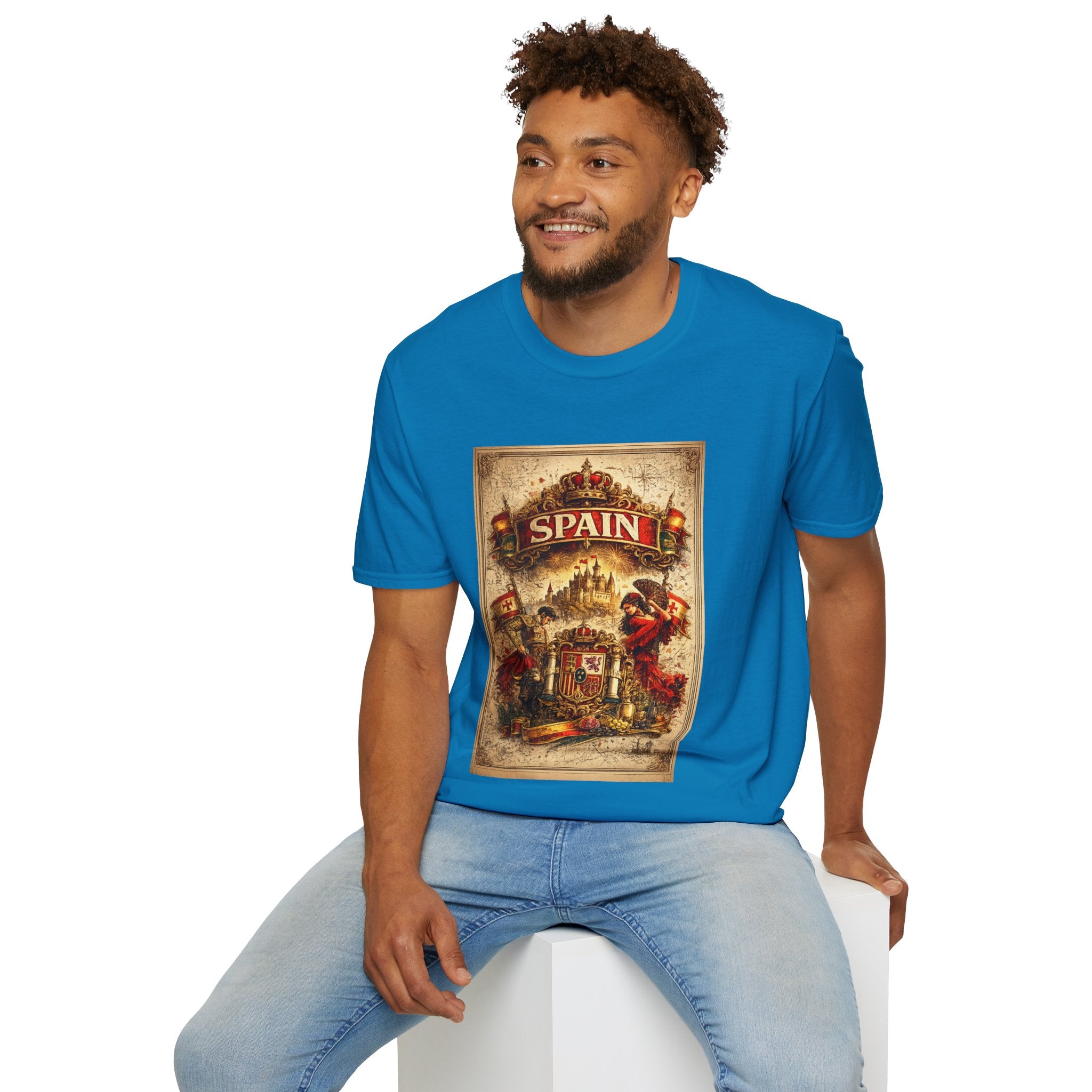 Spain Vintage Travel Graphic T‑Shirt — Retro Spanish Landmark Tee