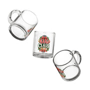 Christmas Glass Mug 10 oz Glass Mug — "Nana Claus" Christmas Holiday Coffee Cup for Grandmas (10 oz)