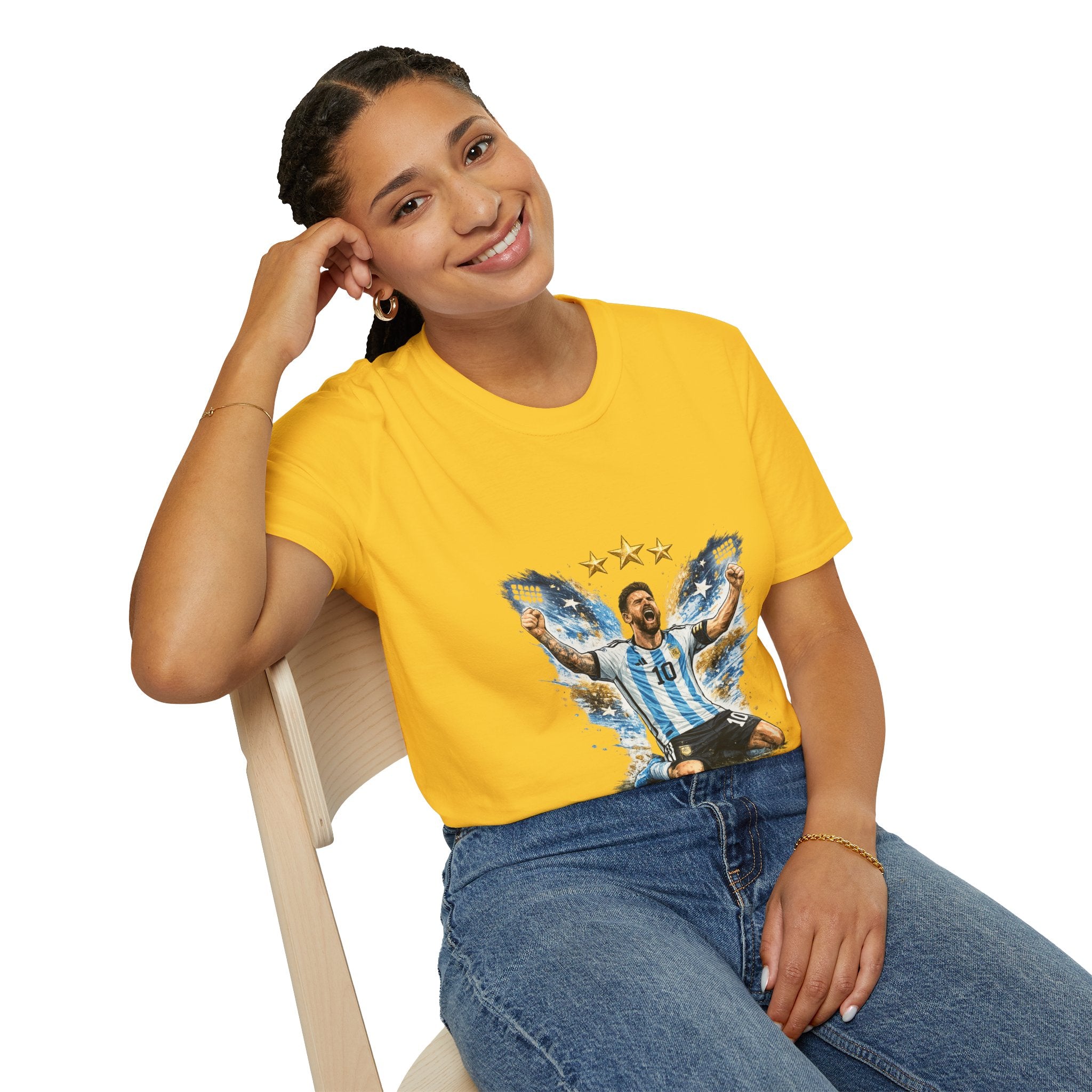 Argentina Soccer Legend Argentina T-Shirt — Celebratory Messi Design