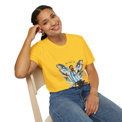 Argentina Soccer Legend Argentina T-Shirt — Celebratory Messi Design