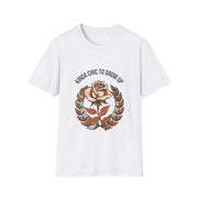 "Kinda Chic To Grow Up" Vintage Rose Graphic Tee - Aesthetic Floral Inspirational White T-Shirt - Trending Now - September 2026