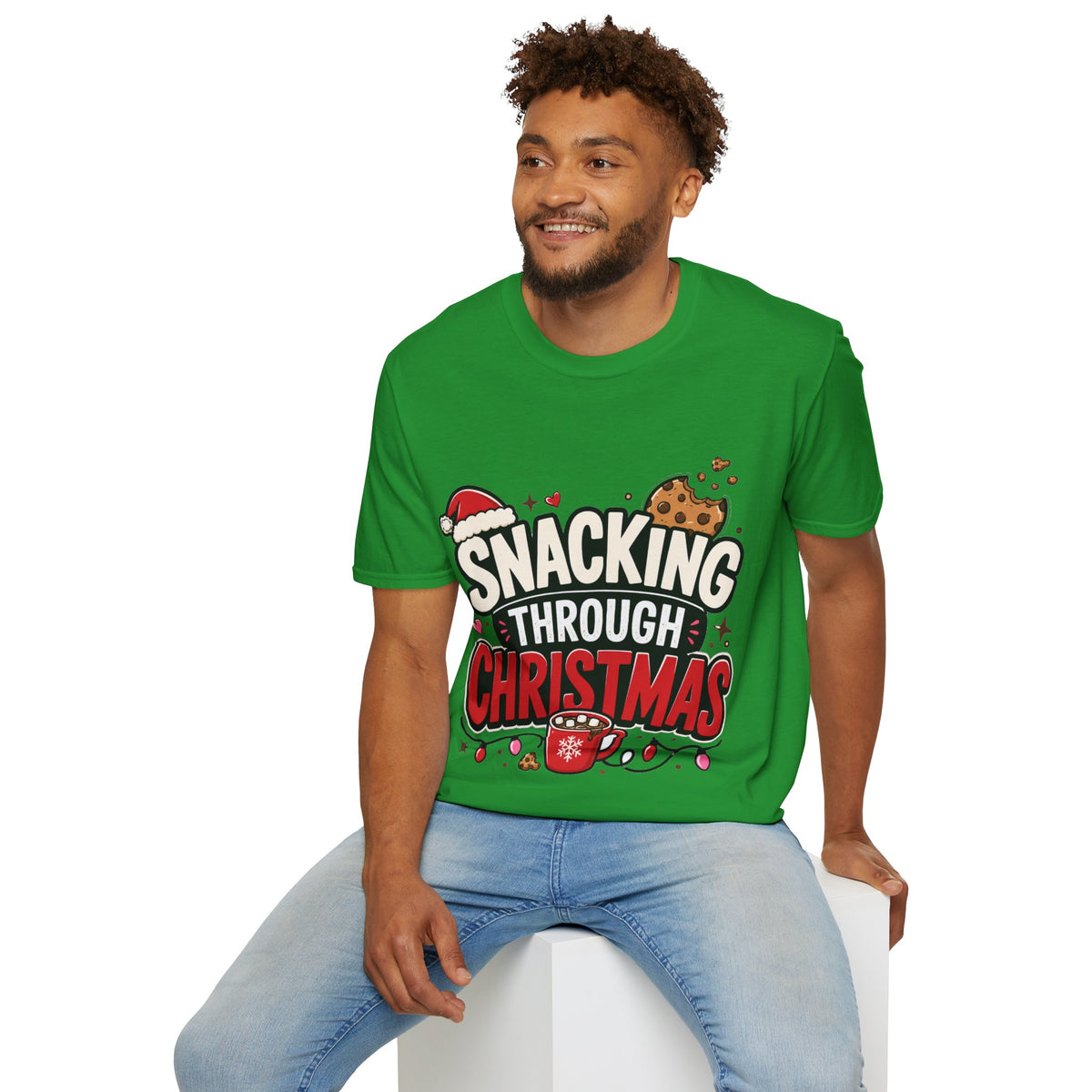 Snacking Through Christmas T-Shirt — Funny Holiday Cookie Tee