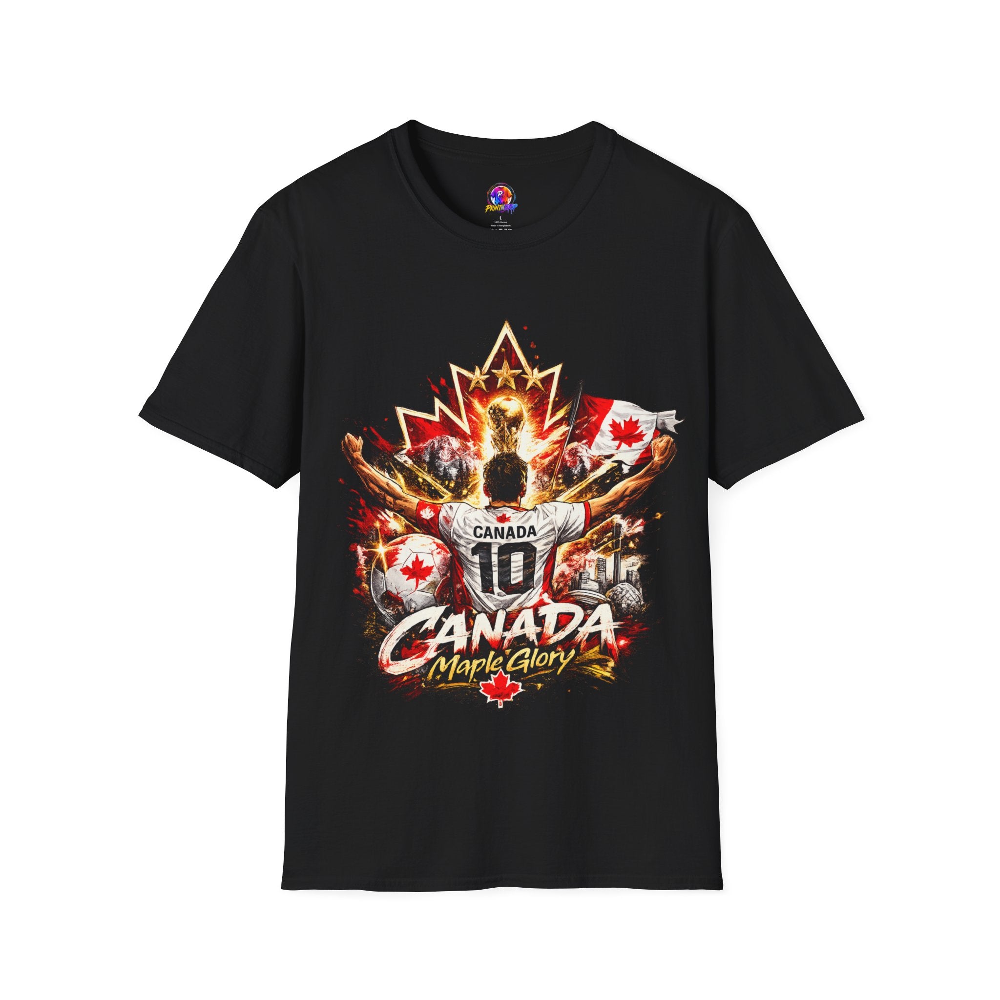 Canada Maple Glory T‑Shirt — Vintage Canadian Maple Leaf Graphic Tee