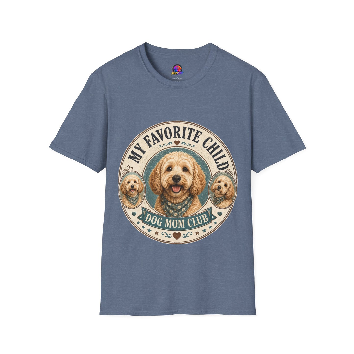 Dog Mom T-Shirt — "My Favorite Child" Cute Goldendoodle Graphic Tee