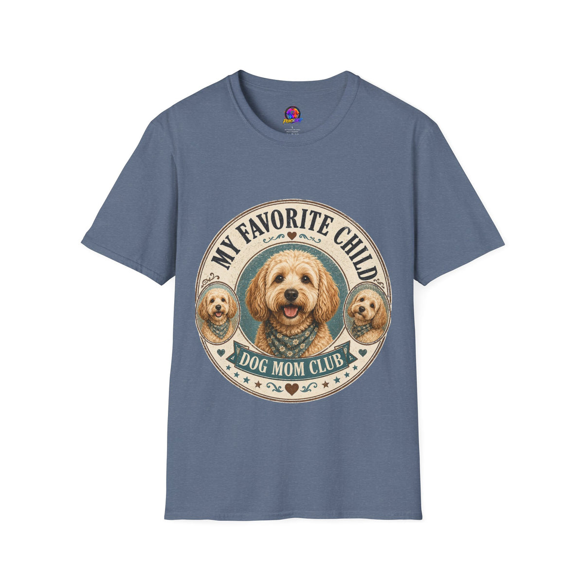 Dog Mom T-Shirt — "My Favorite Child" Cute Goldendoodle Graphic Tee
