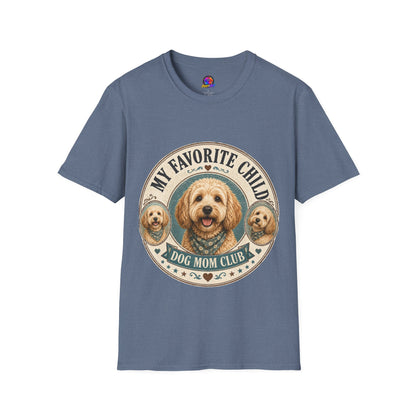 Dog Mom T-Shirt — "My Favorite Child" Cute Goldendoodle Graphic Tee