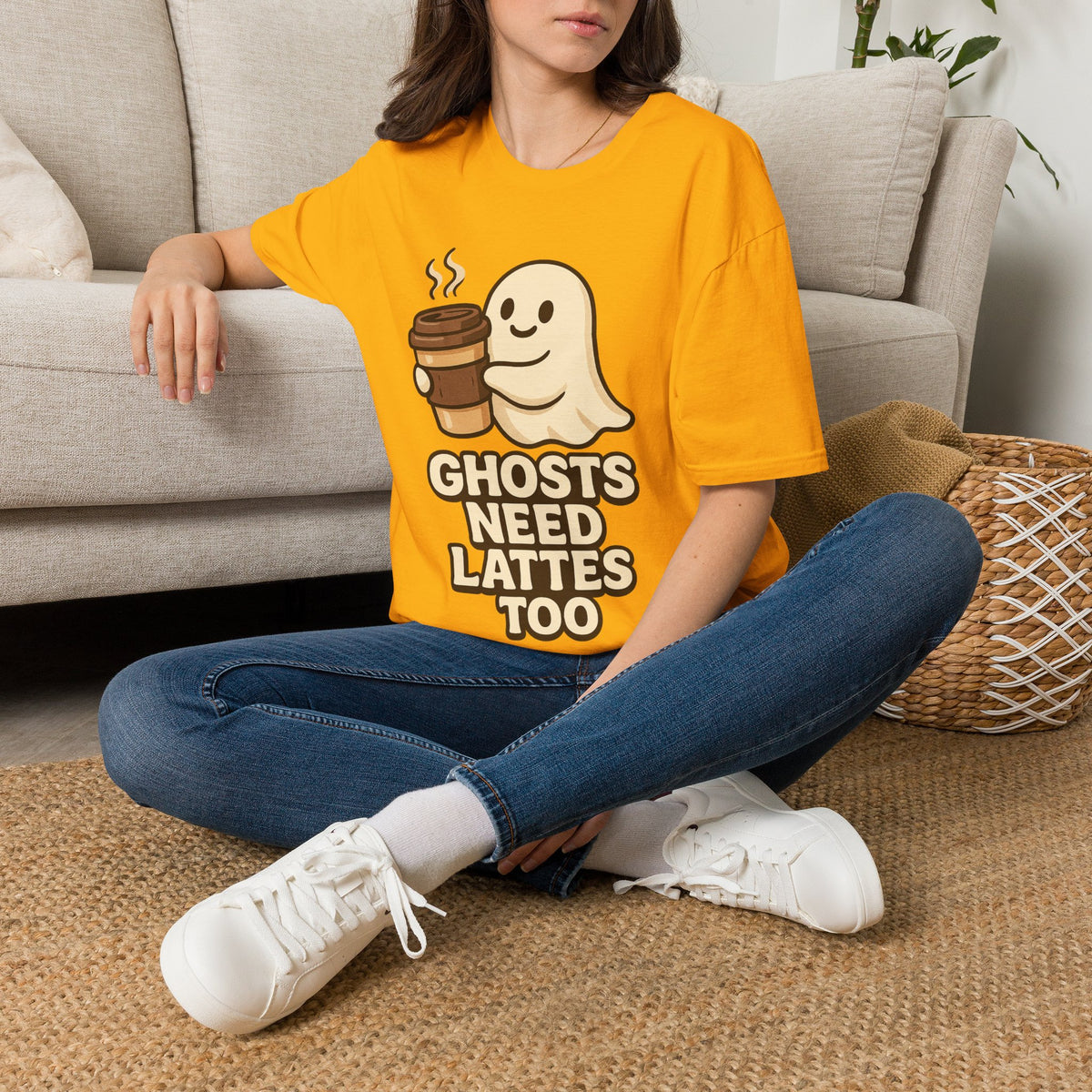 Ghosts Need Lattes Too T-Shirt - Trending Now - August 2026