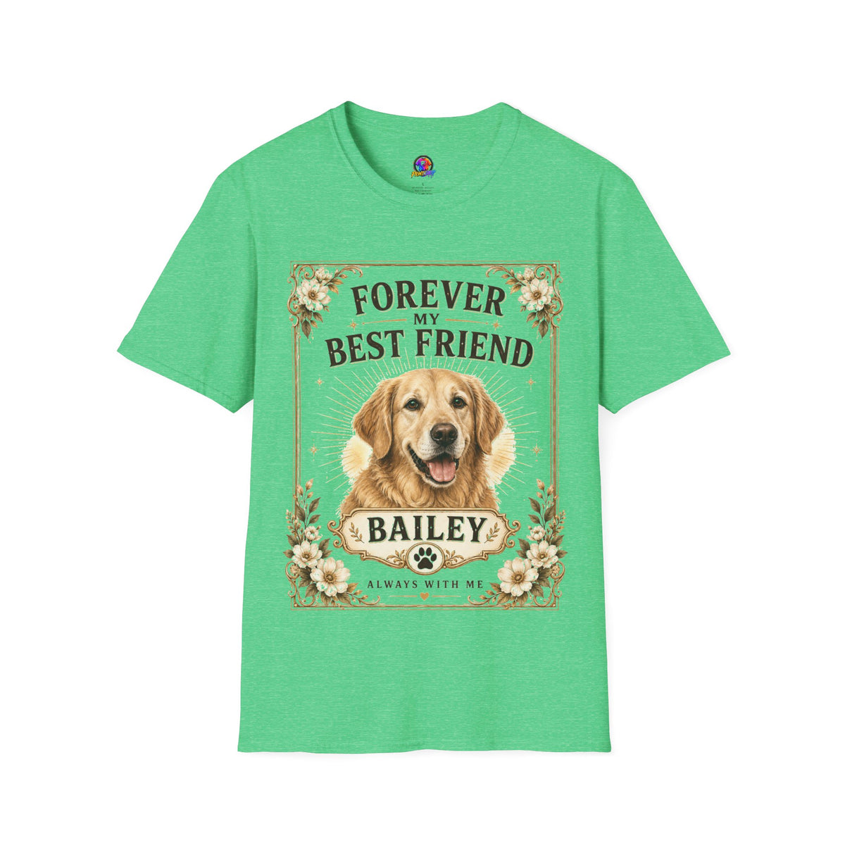 Forever My Best Friend Dog T-Shirt — Personalized Golden Retriever Tribute