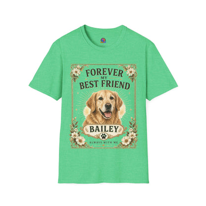 Forever My Best Friend Dog T-Shirt — Personalized Golden Retriever Tribute