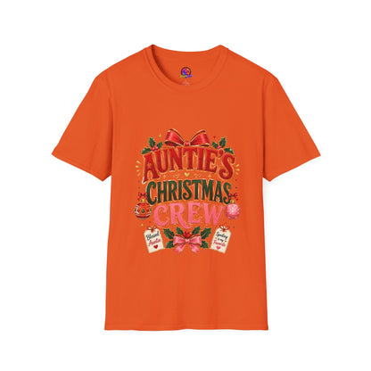 Auntie’s Christmas Crew T-Shirt — Holiday Family Pajama Tee