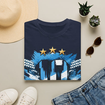 Argentina Soccer Fan T-Shirt — 'La Nuestra' #10 Jersey Design
