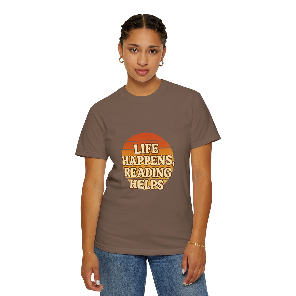 Reading Helps T-Shirt — "Life Happens, Reading Helps" Retro Book Tee - Trending Now - October 2026