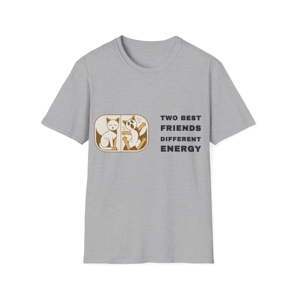 Cat and Dog T-Shirt — "Two Best Friends, Different Energy" Cute Pet Graphic Tee - Trending Now - September 2026