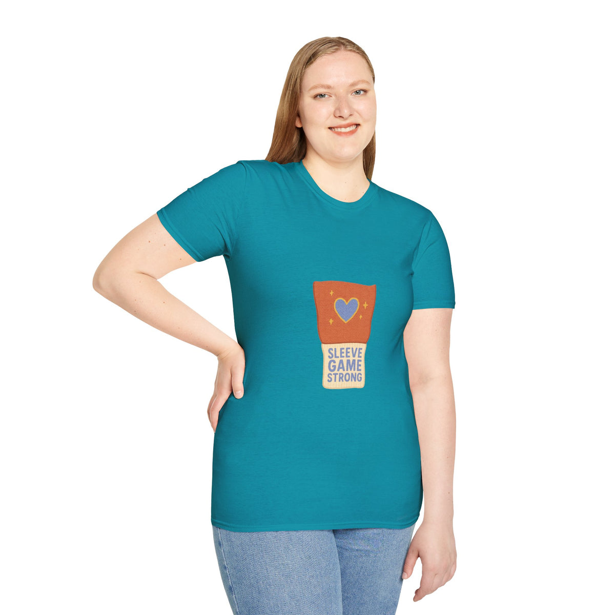 Sleeve Game Strong T-Shirt — Cute Hand-Drawn Sleeve with Heart Graphic - Trending Now - October 2026