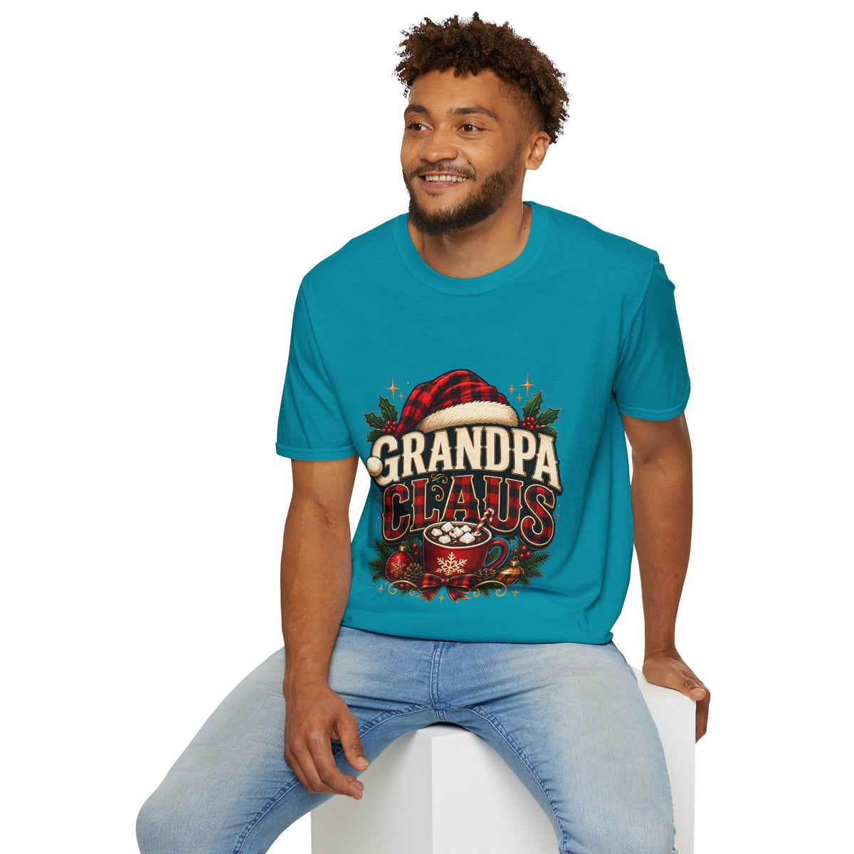Christmas Grandpa Clause Unisex Softstyle T-Shirt