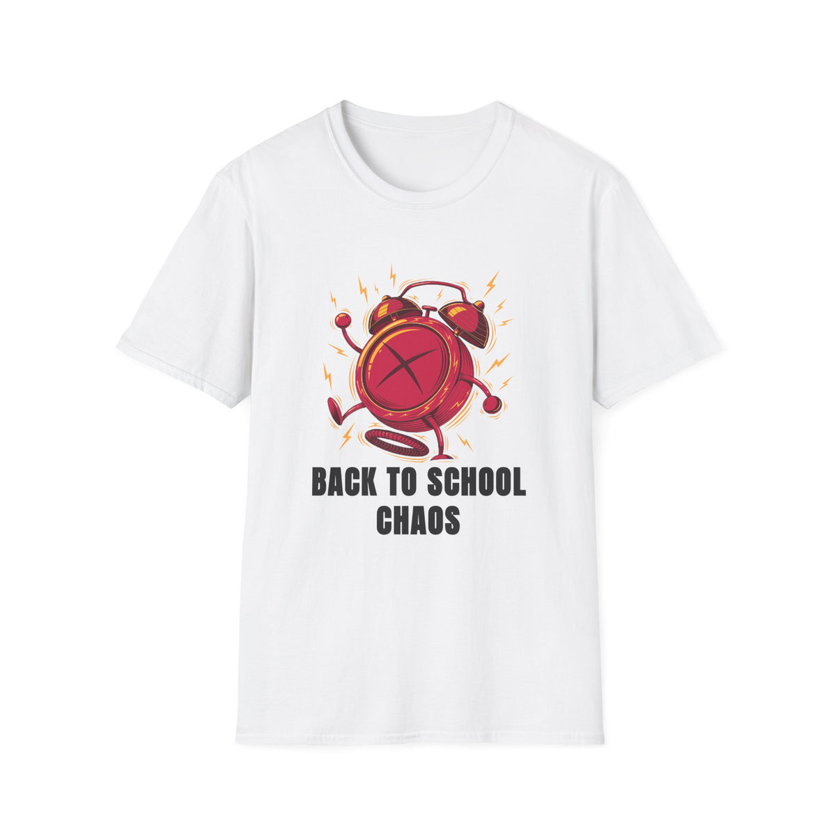 Back to School Chaos T-Shirt — Funny Alarm Clock Graphic Tee - Trending Now - August 2026