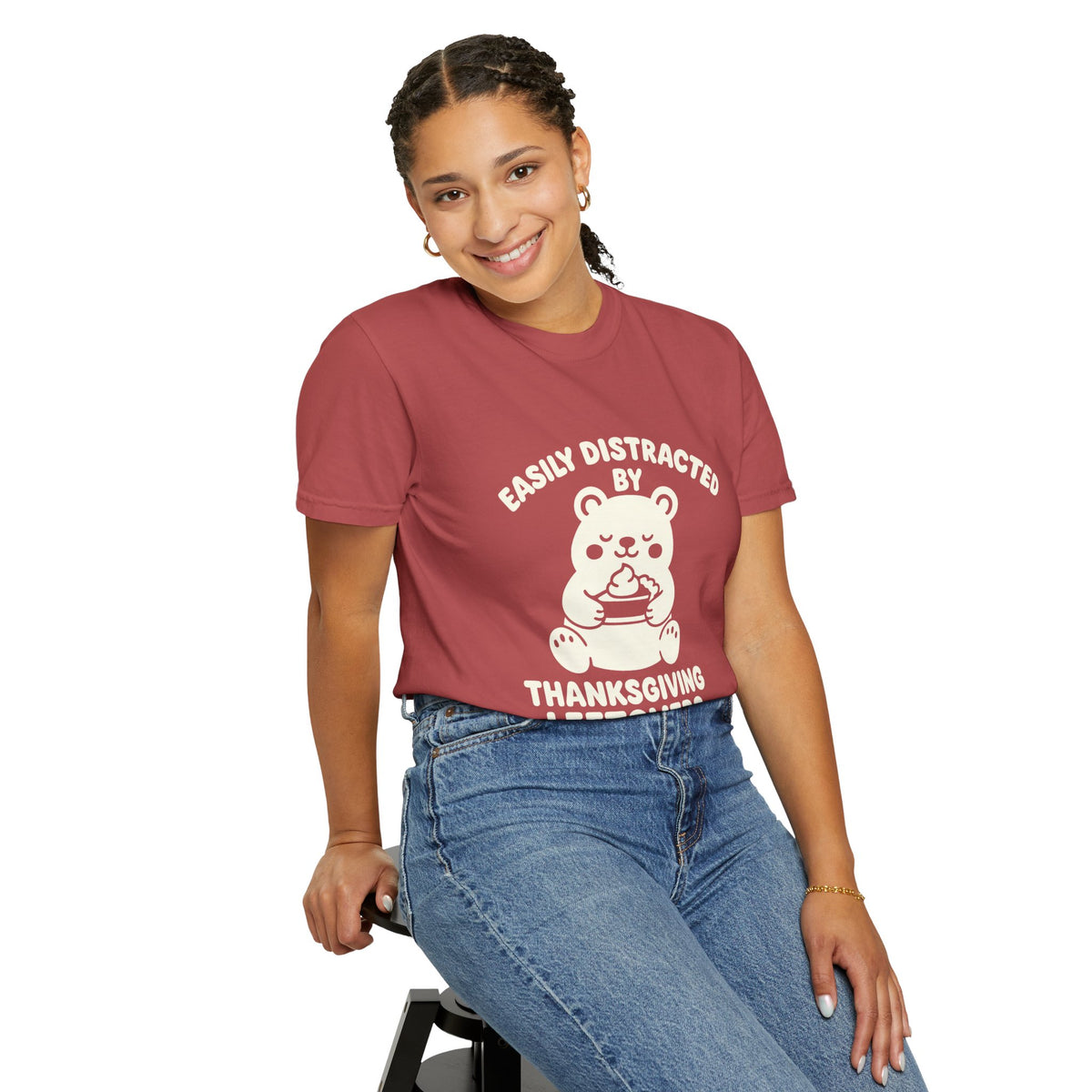 Easily Distracted by Thanksgiving Leftovers T-Shirt — Cute Turkey/Bear Holiday Tee - Trending Now - October 2026