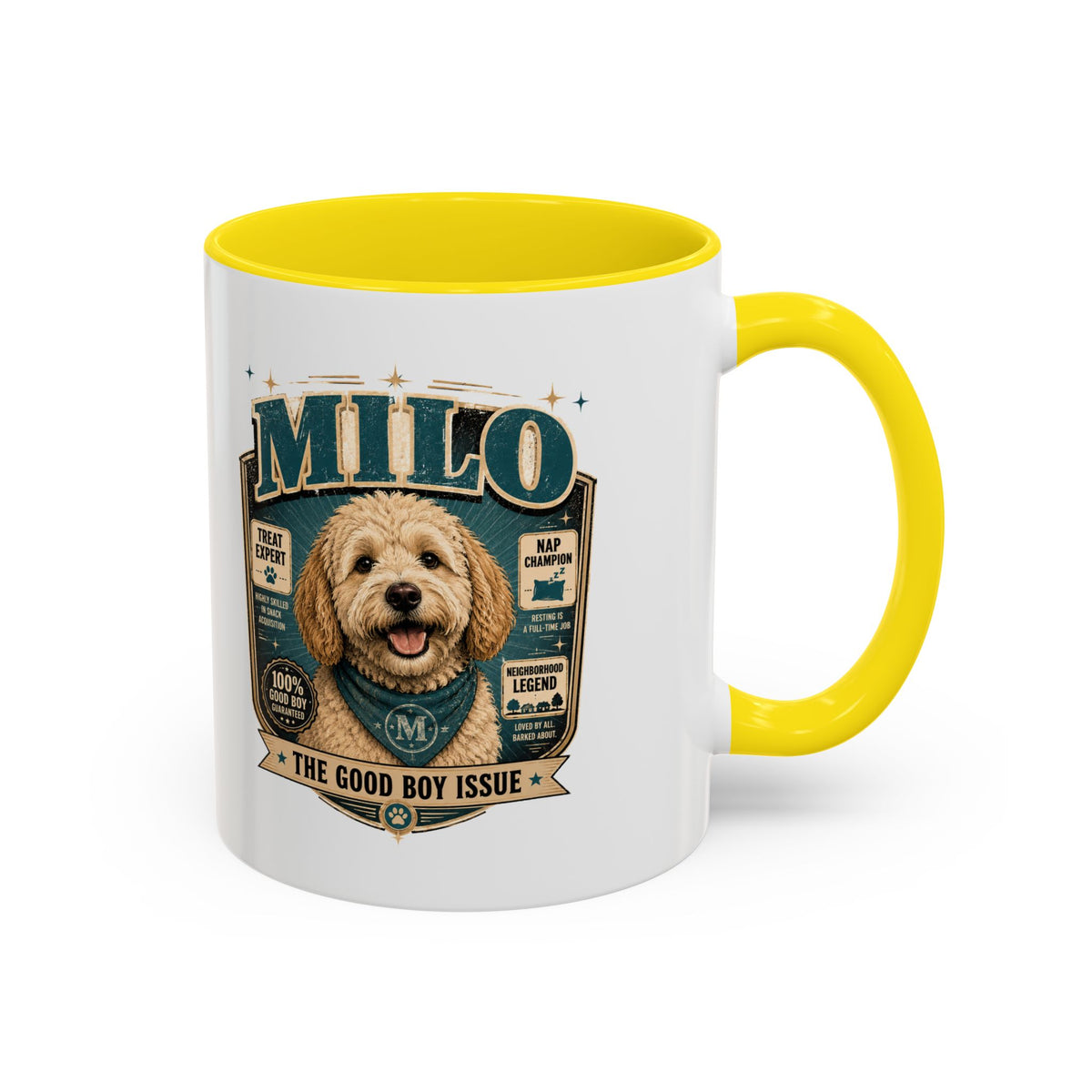 Milo Bailey Dog Dad Mom Accent Coffee Mug