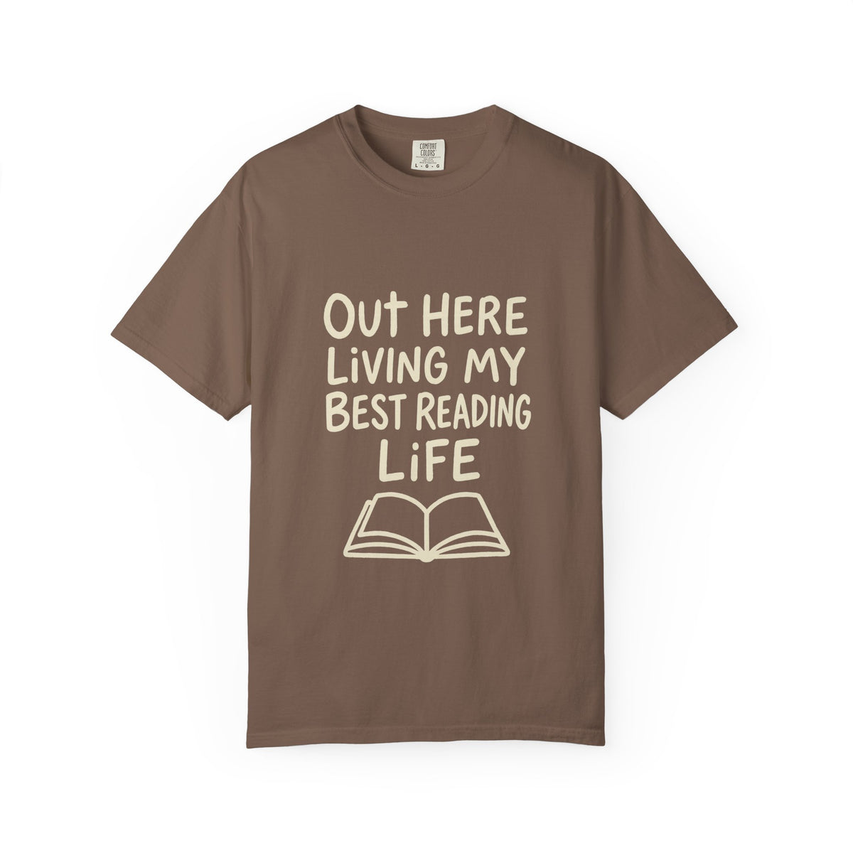 Reading Life T-Shirt — "Out Here Living My Best Reading Life" Book Lover Tee - Trending Now - October 2026