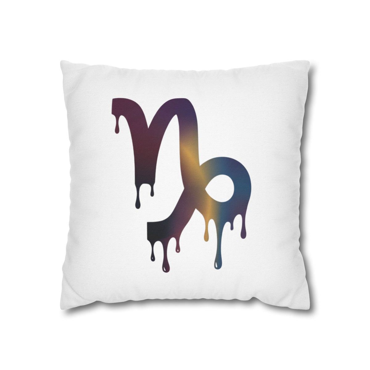 Capricorn Drip Zodiac Pillowcase — Decorative Astrology Accent