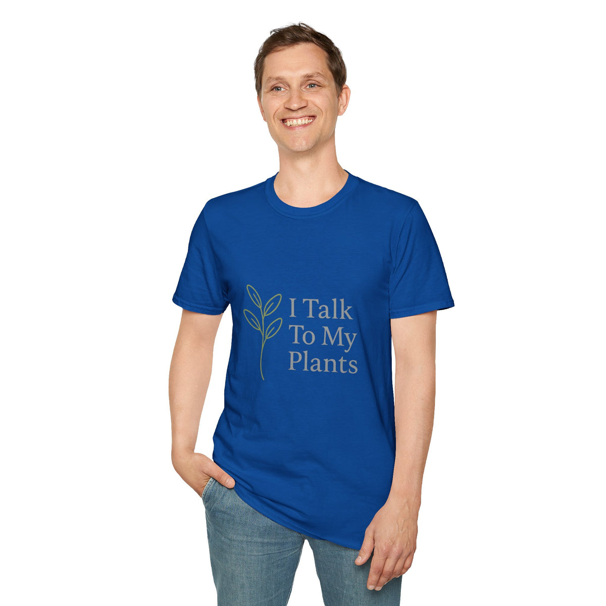 T-Shirt — "I Talk To My Plants" Minimalist Botanical Tee - Trending Now - August 2026