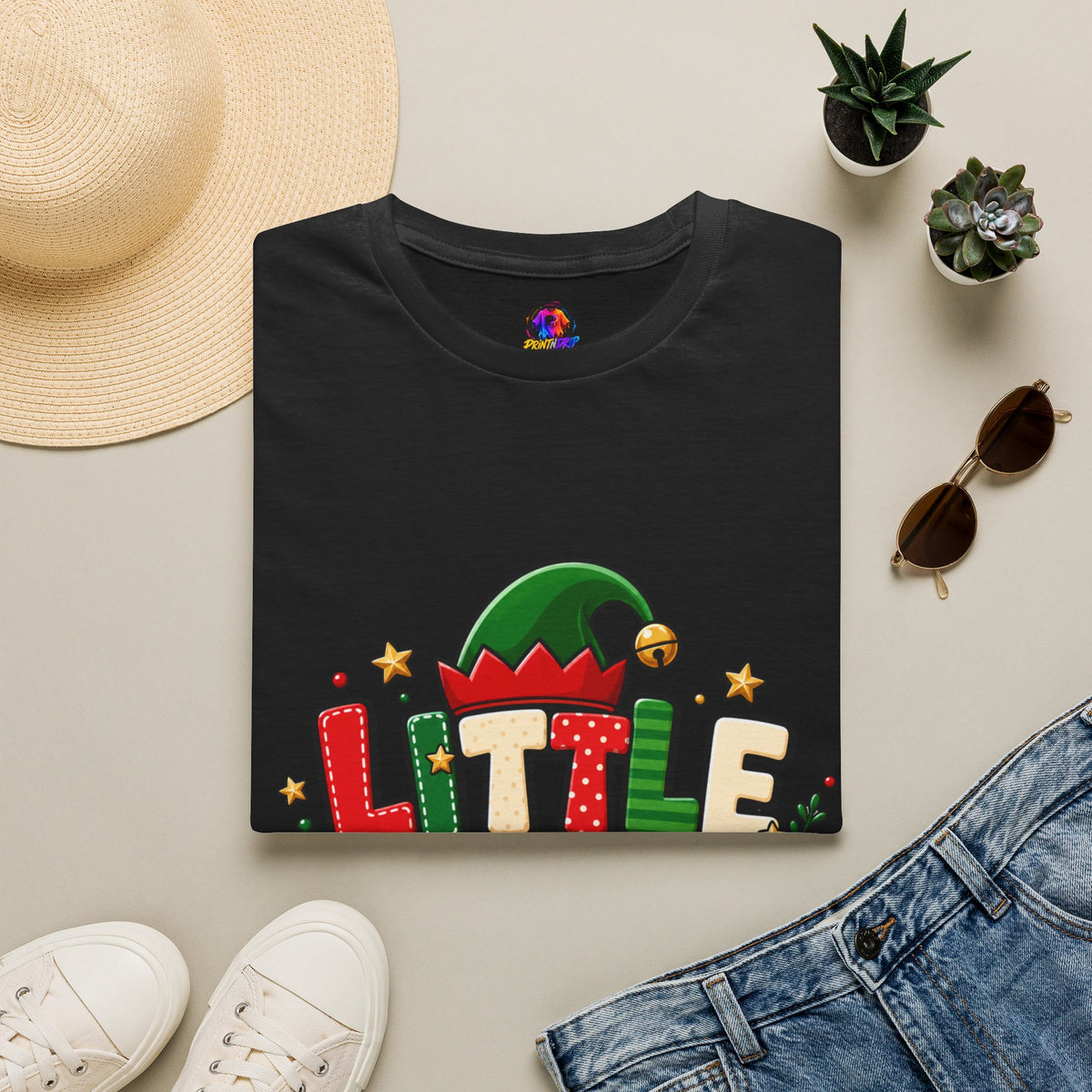 Little Elf Christmas T-Shirt — Cute Holiday Kids/Family Elf Tee
