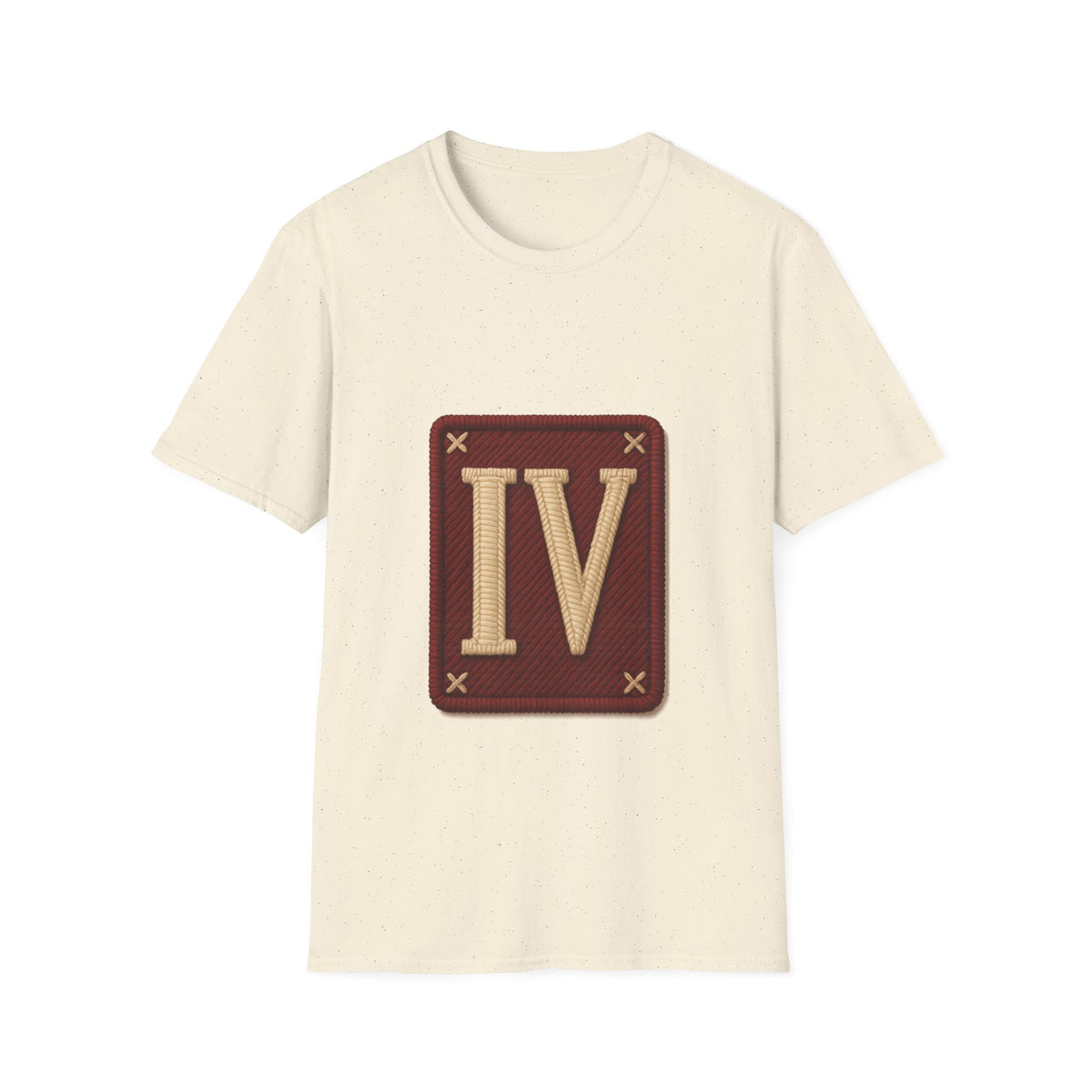 Roman Numeral IV Vintage Patch T-Shirt — Minimal Retro 4 Shirt - Trending Now - August 2026