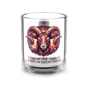 Aries Zodiac Glass Mug — “First in the Zodiac, First in Everything” 10oz