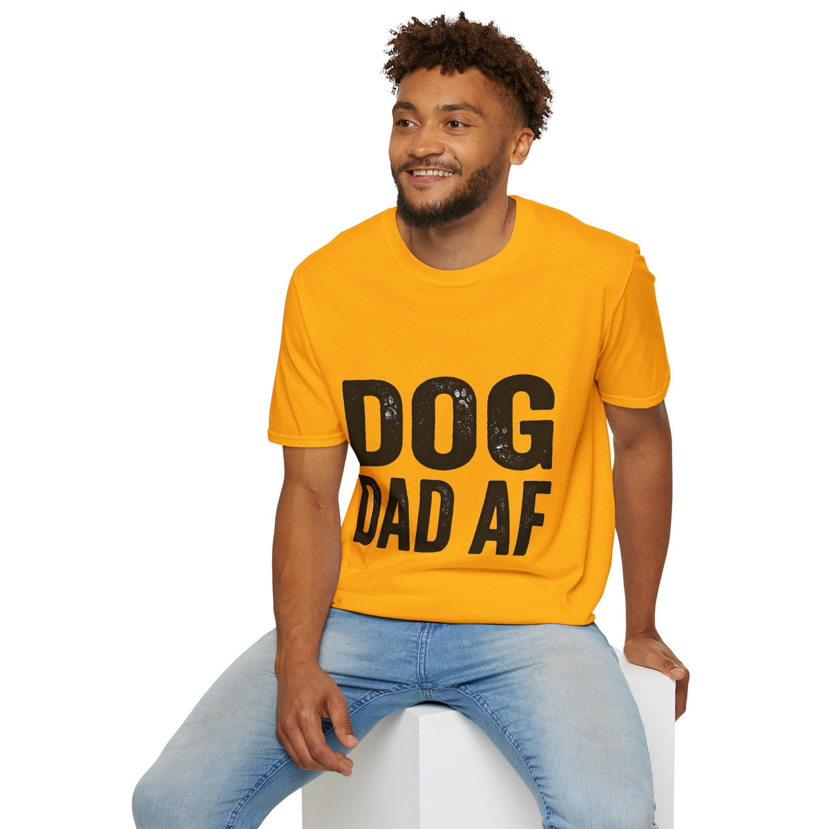 Dog Dad Af Unisex Softstyle T-Shirt
