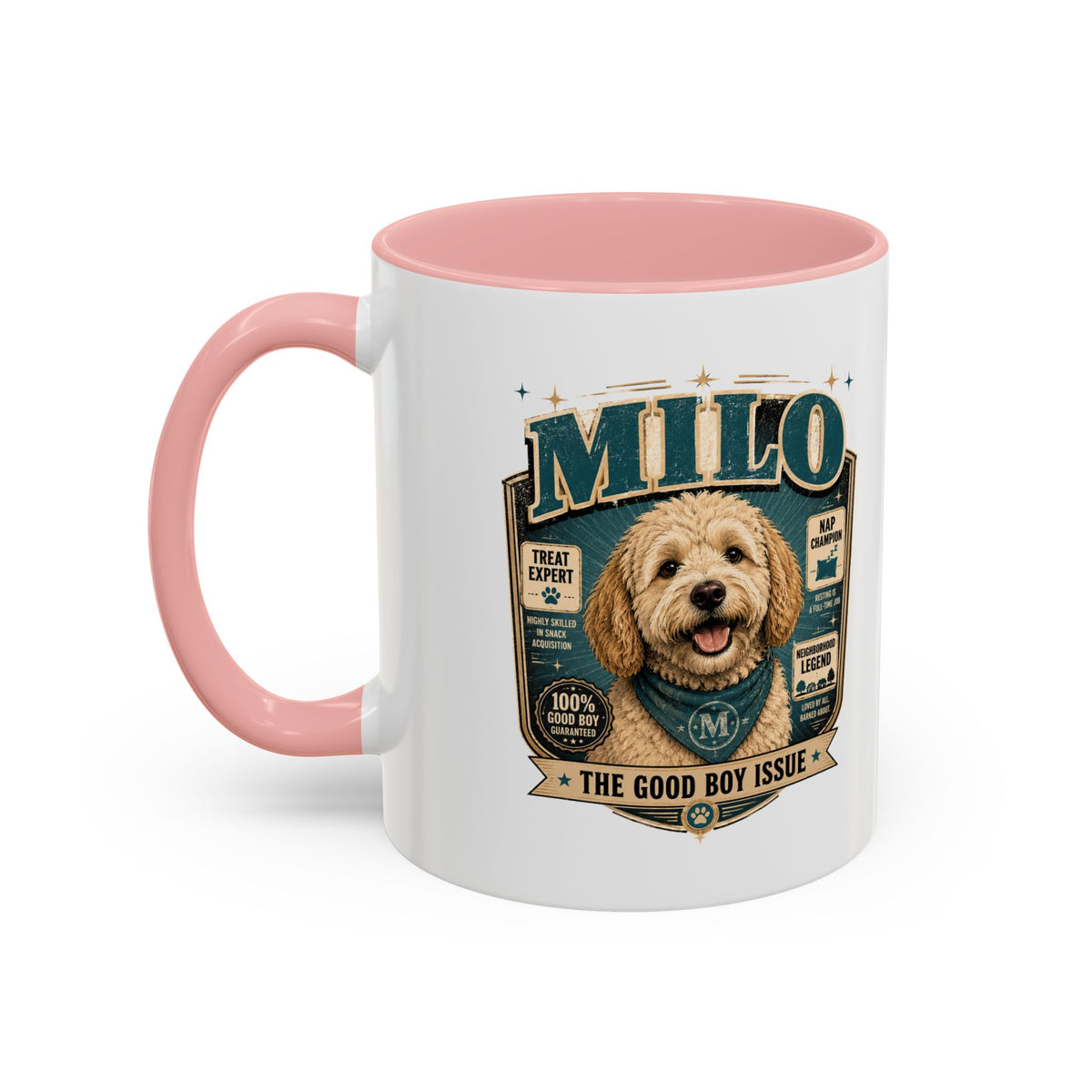 Milo Bailey Dog Dad Mom Accent Coffee Mug