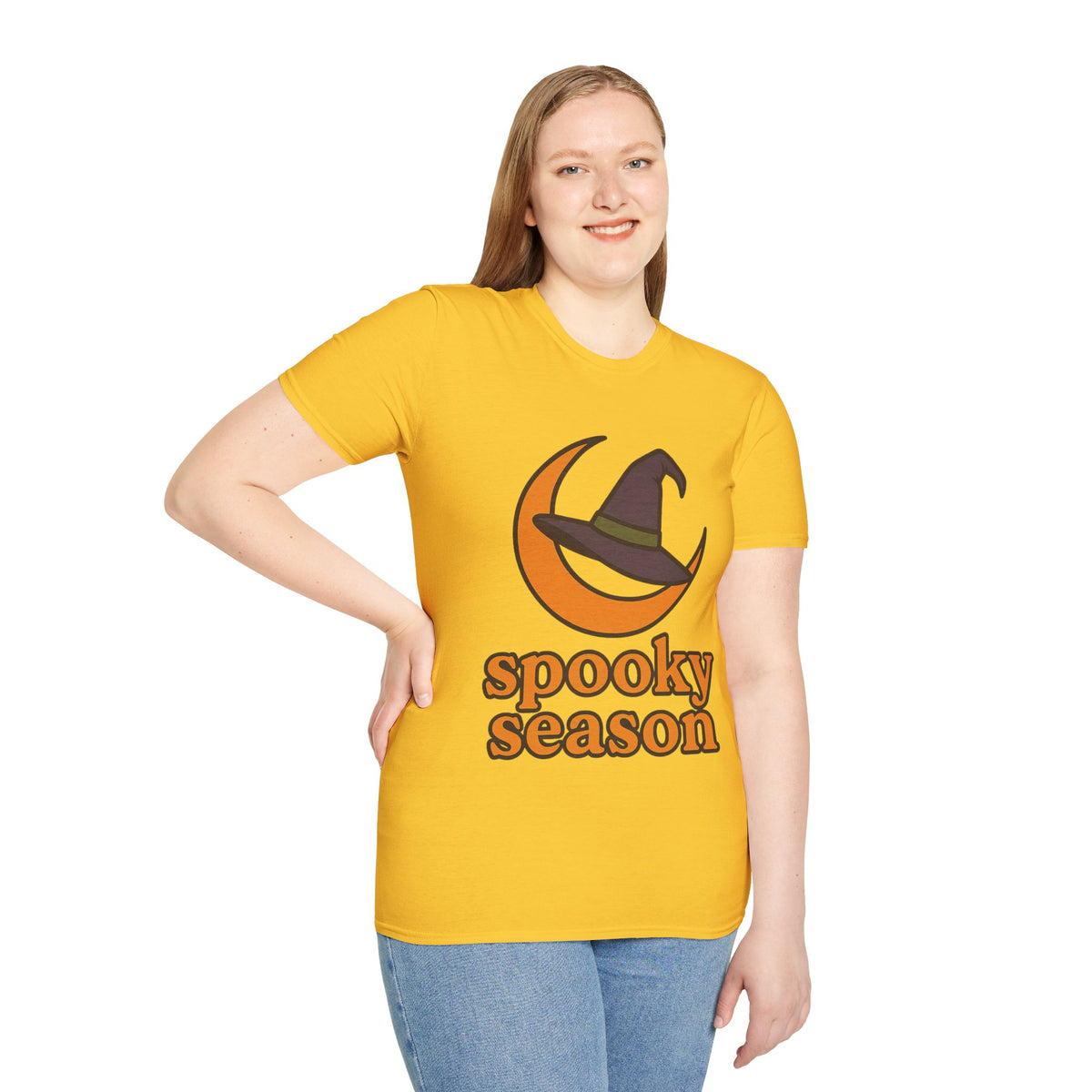 Spooky Season T-Shirt — Witch Hat & Moon Halloween Tee - Trending Now - August 2026