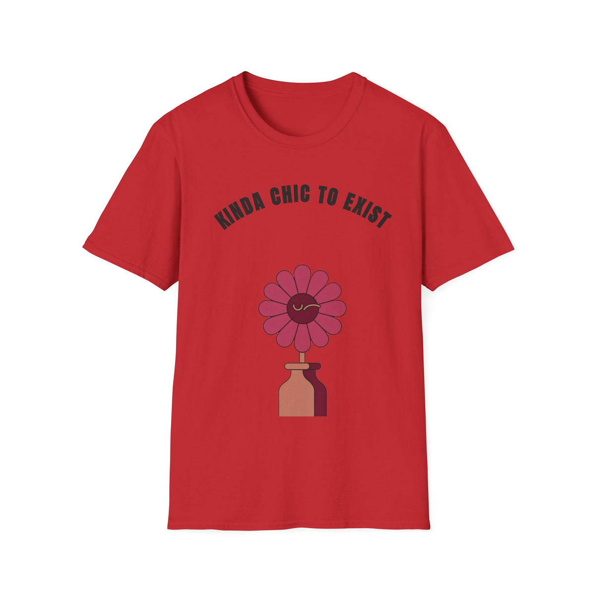 Chic to Exist T-Shirt — Floral Minimalist Graphic Tee for Stylish Everyday Wear - Trending Now - September 2026