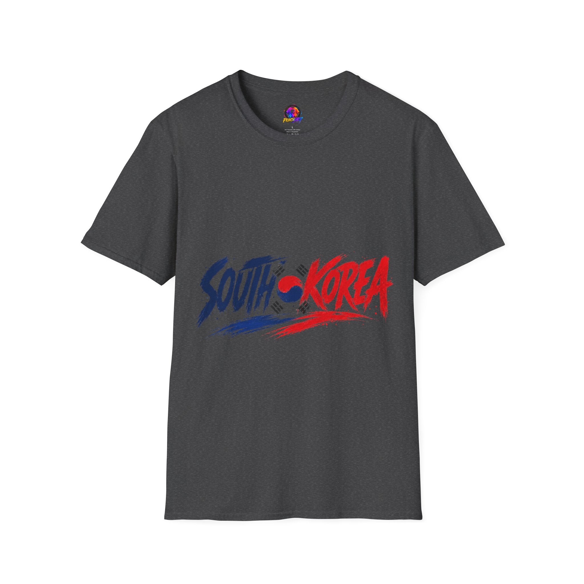 South Korea Flag Brushstroke T-Shirt — Patriotic Korean Travel Tee