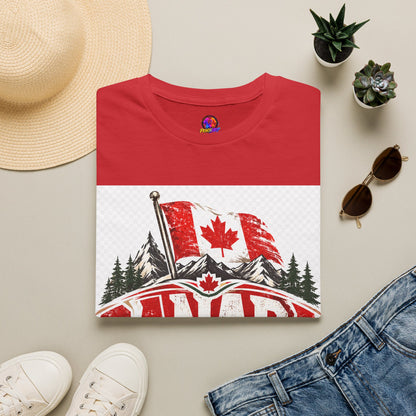 Canada Soccer T‑Shirt — Canadian Flag & Maple Leaf Crest