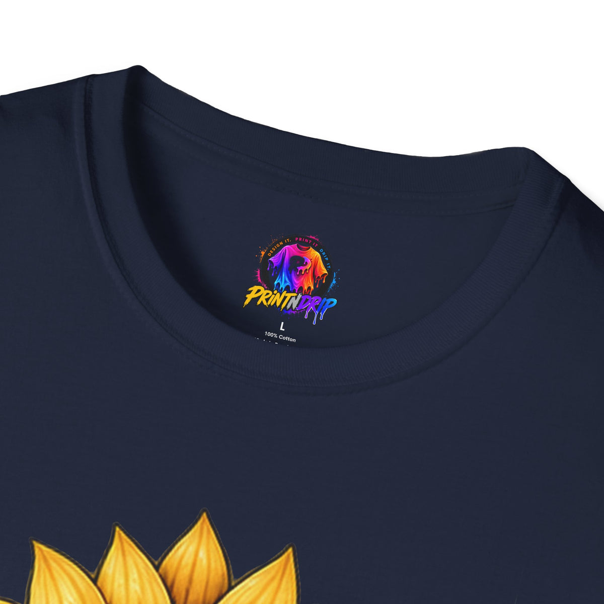 Childhood Cancer Awareness T-Shirt — "Hope Changes Lives" Sunflower Ribbon