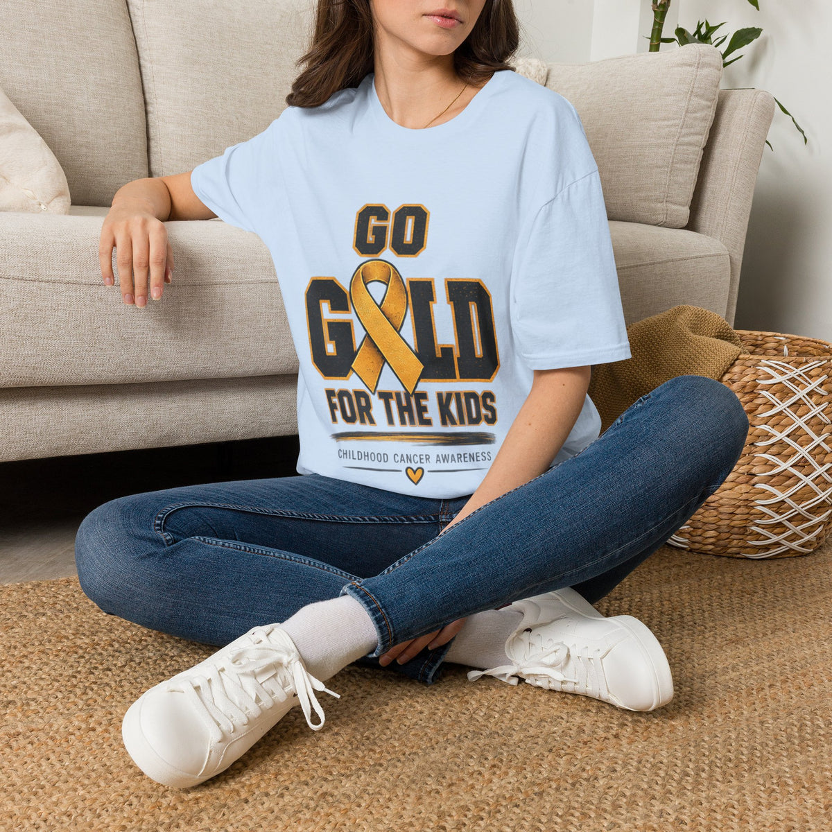 Go Gold For The Kids T-Shirt — Childhood Cancer Awareness Tee