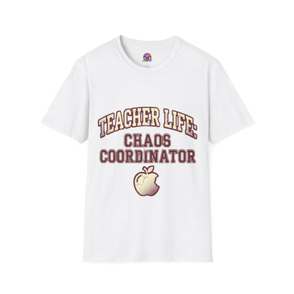 Teacher Life Chaos Coordinator Unisex Softstyle T-Shirt
