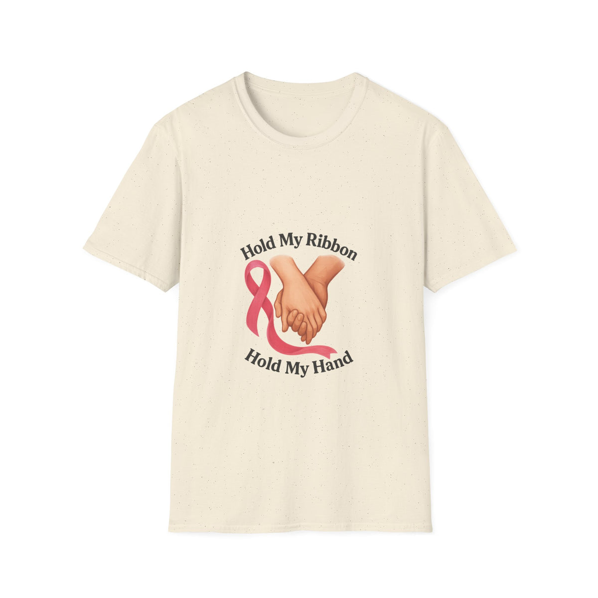 Breast Cancer Support T-Shirt — “Hold My Ribbon Hold My Hand” - Trending Now - October 2026