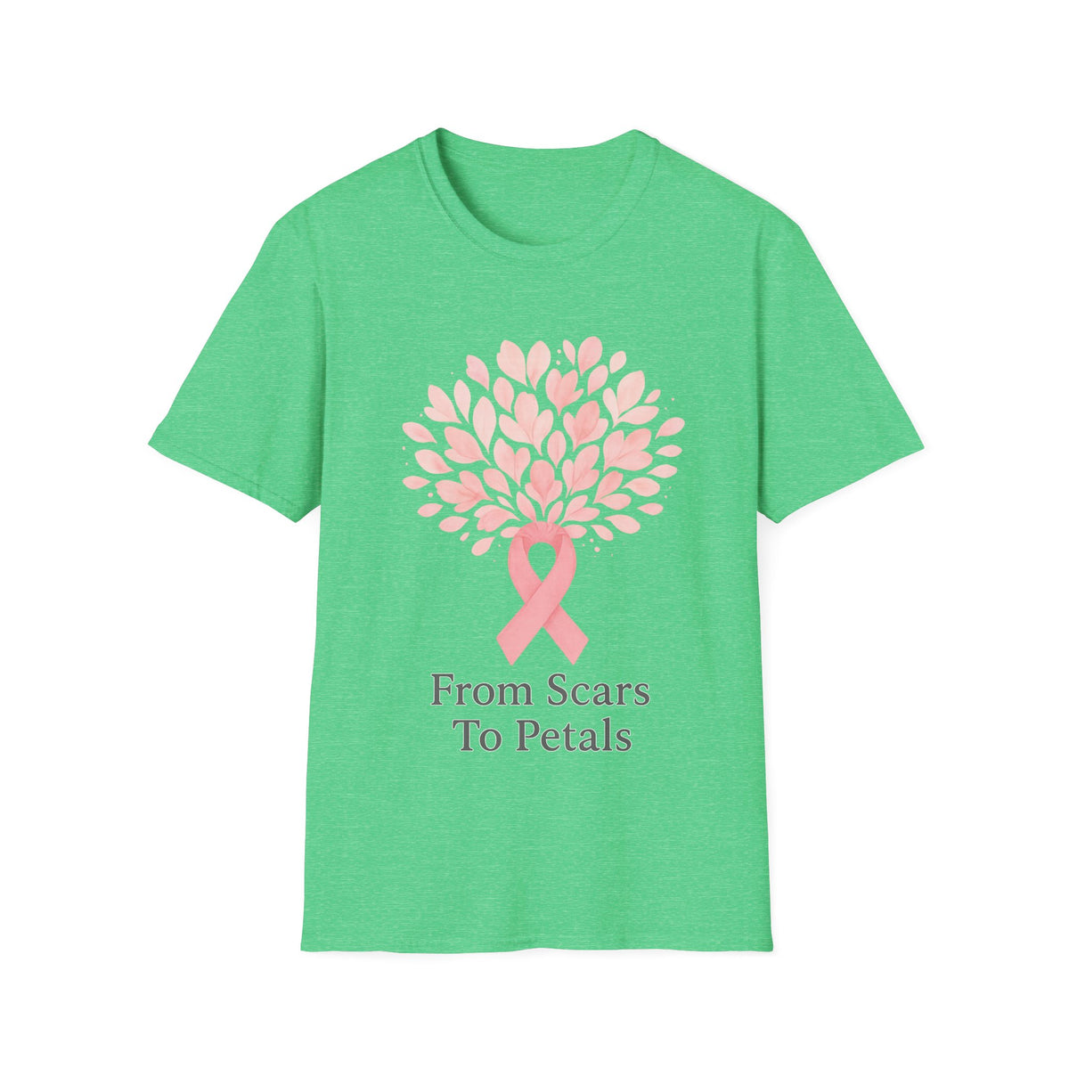 From Scars To Petals Pink Ribbon Tree T-Shirt, Breast Cancer Survivor Gift Tee - Trending Now - September 2026